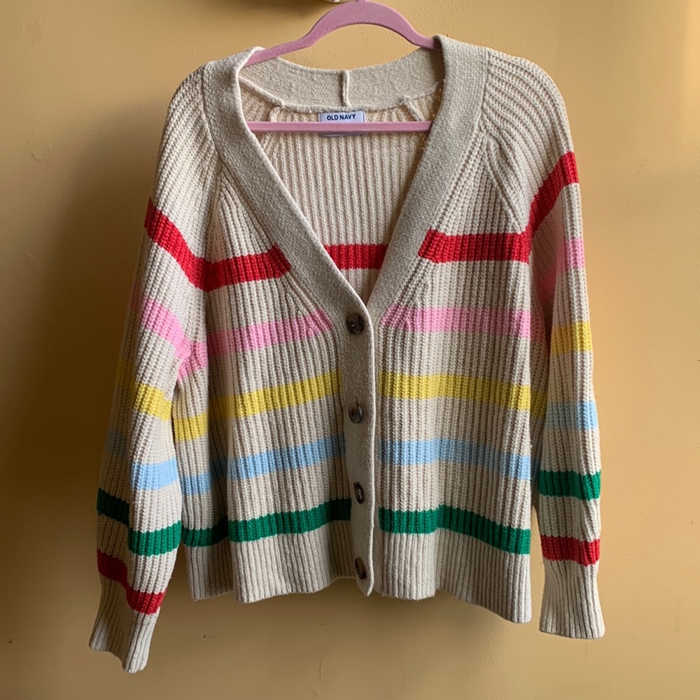 Old Navy Striped Cardigan Size 2X